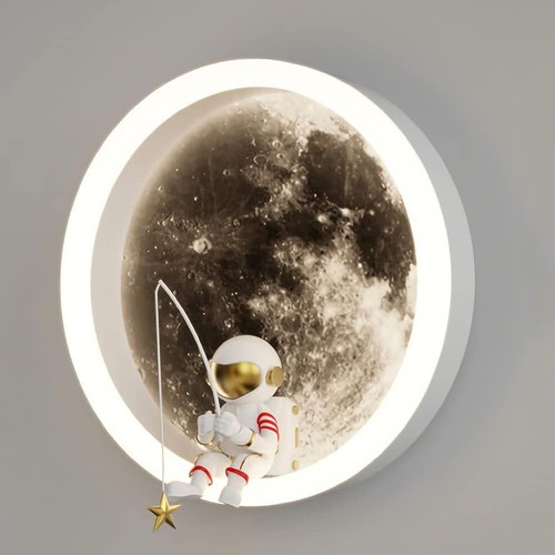 Led enfants lune applique - led,