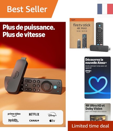 Fire stick max avec 16 - 4k,