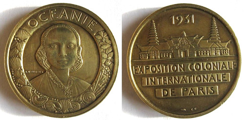 Médaille exposition coloniale - exposition,