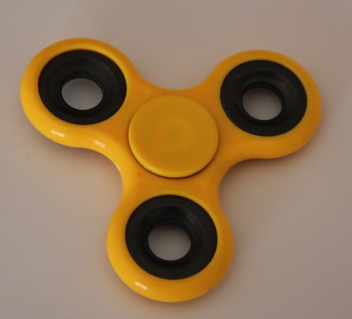 Hand spinner jaune - spinner, jouet