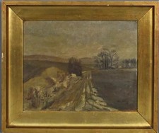 Tableau Ancien Huile Paysage