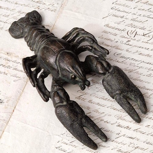 Ancienne écrevisse bronze - ancienne,
