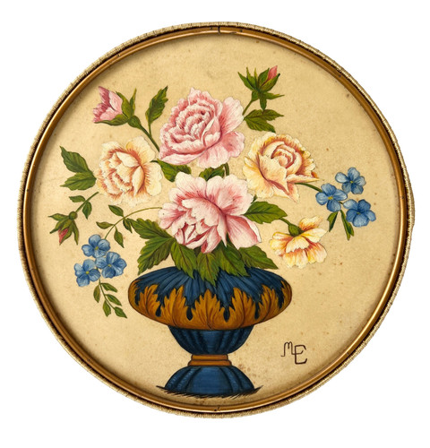 Gouache ancienne bouquets - , de