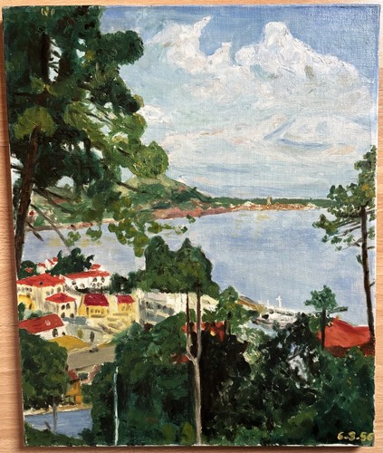 Tableau huile sur toile - tableau,