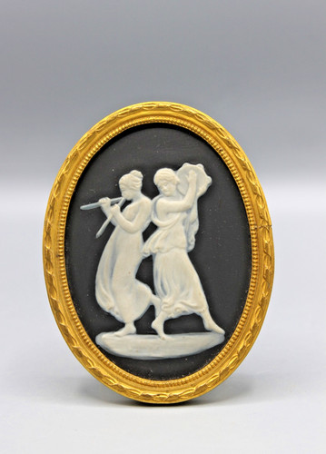 Belle plaque medaillon biscuit - belle,