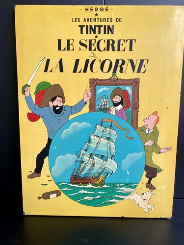 Tintin plaque laquée 40x30cm - laquée,