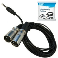 HQRP Cable 3,5mm a doble XLR