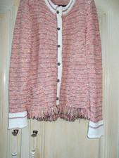 VESTE SONIA RYKIEL ROSE CHINEE FRANGEE