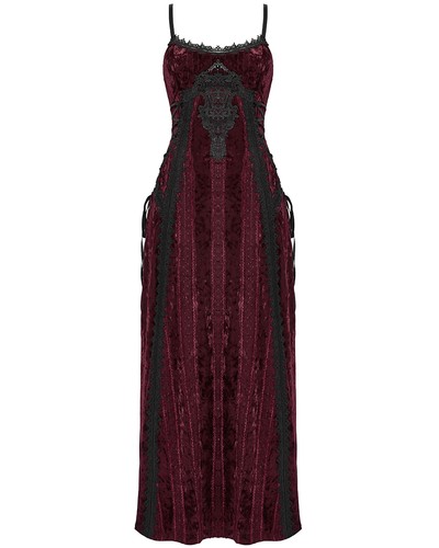 Robe maxi gothique velours - robe,