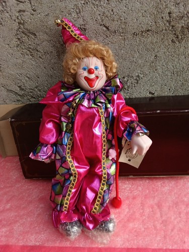Clown porcelaine 40cm - clown,