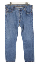 Jeans Levi's 501 Pour Homme W36/L34 Droit Bouton Braguette Denim Bleu