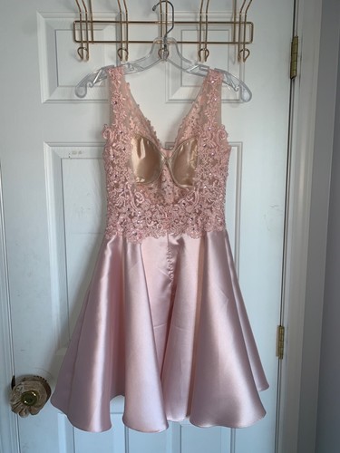 Homecoming dress light pink - dress,