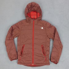 Doudoune Capuche Chaud Duvet The North Face Homme XS Bordeaux Nylon