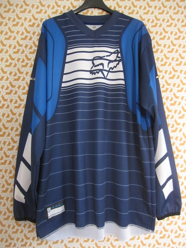 Maillot motocross fox bleu - maillot,