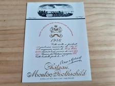 étiquette vin Chateau Mouton