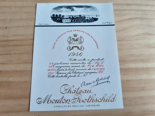 étiquette vin chateau - étiquette, mouton