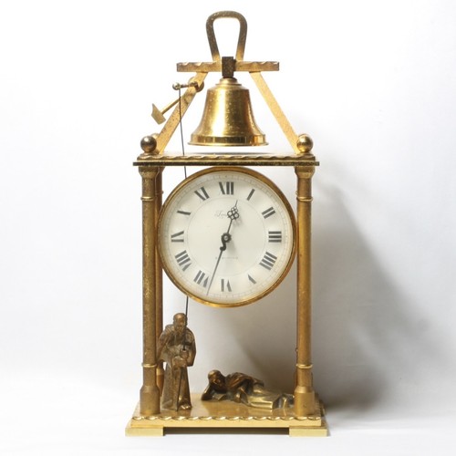 Imhof frappant cloche horloge