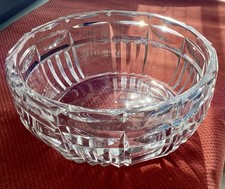 💜 GRANDE Coupe Saladier en cristal taillé, ST LOUIS, Art Nouveau, Estampillée