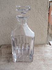CARAFE À WHISKY EN CRISTAL / DANS LE GOÛT DE BACCARAT / BON ÉTAT 