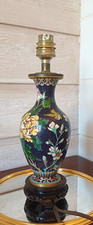 Ancien pied lampe emaux - de,