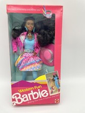 Barbie 1989, Western Fun A.A. Fabriqué en Malaisie NRFB**