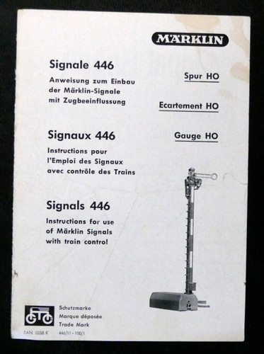 Märklin notice - 1/87, ho