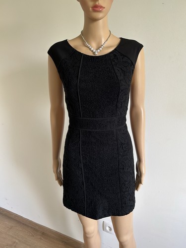 Robe noire dentelle sans - robe,