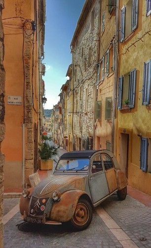 Toile tableaux vielle voiture - ,