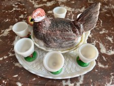 Service à oeuf, poule et