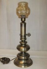 Lampe vintage tulipe verre moulé style à pétrole bureau déco maison