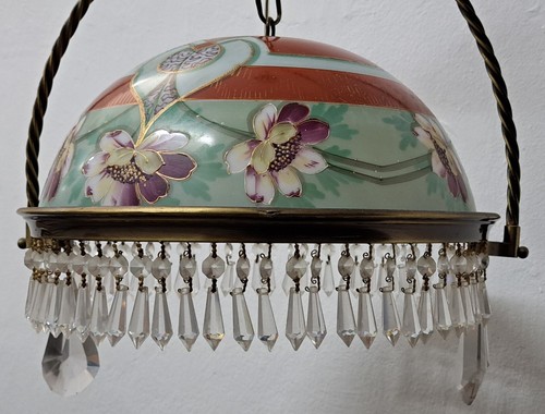 Ancienne lampe ballon opaline - ancienne, lampe,