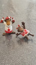 LOT DE 2 FIGURINES BEBES SINGE OMO HAUTEUR 4 ET 4,5 CM