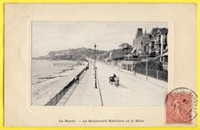 cpa Cachet LE HAVRE GOBELINS Seine Inférieure en 1904 Le Bd Maritime et la Hève