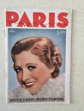 Ancienne revue charme PARIS MAGAZINE #54 fevrier 1936 Mademoiselle Magdany