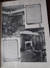 SCHMIT & Cie meubles décorateurs fabricants pub papier ILLUSTRATION 1941 eb