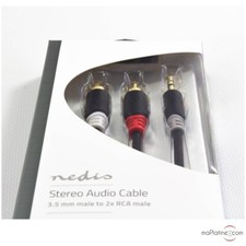 Câble de modulation KONIG Jack 3.5/stereo RCA