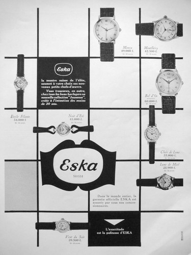 Publicité eska montre - la,
