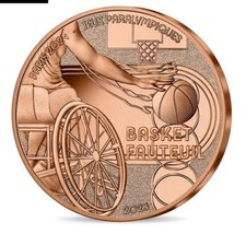 1/4€ Euros Quarter Monnaie de Paris 2024 Basket Fauteuil 2023
