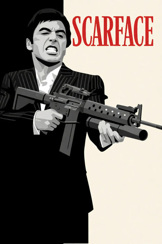 Scarface affiche cinéma culte - scarface,