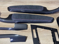 Jeu de garnitures intérieures en fibre de carbone BMW E46 Alcantara TRI COLOR...