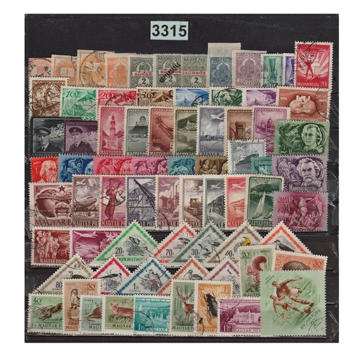 3315 lot 409 timbres hongrie - lot,