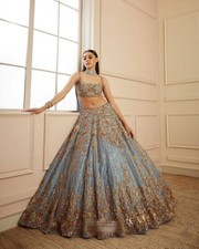 Fête Lehenga Choli designer indien Bollywood Lehnga mariage ethnique mariée