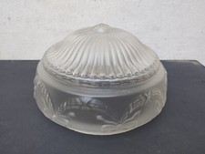 Globe en verre dépoli lustre