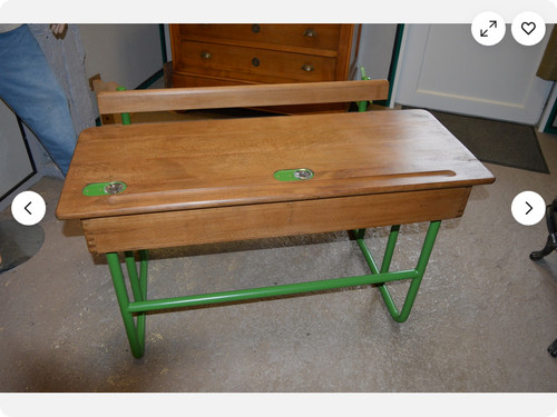 Pupitre ecolier ancien - pupitre,