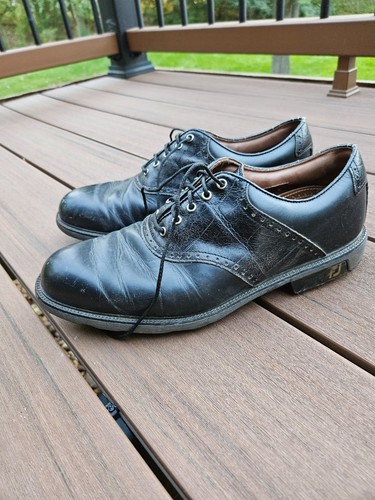 Footjoy icon black - black, leather