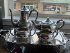 Silver Plate Tea Set Coffee