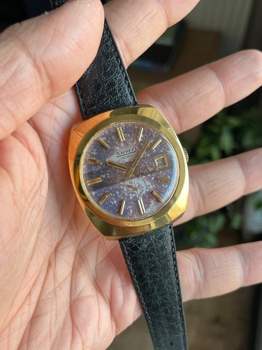 Montre nappey patine violette - montre,