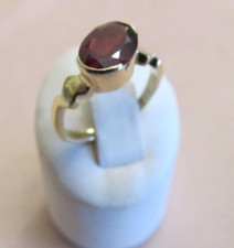 Bague en vermeil pierre Grenat rouge Taille 51