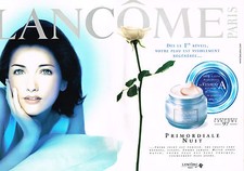 PUBLICITE  ADVERTISING 1998   LANCOME  cosmétiques CRISTIANA REALI  2  (2 Pages)