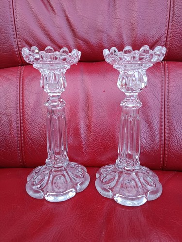 Paire bougeoirs cristal - paire,